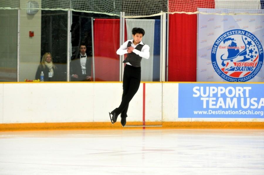 Sophomore Benjamin Shou, who recently placed eighth in the 2014 U.S. Prudential Figure Skating Championships in Boston, has skated with Olympian Jason Brown before. 