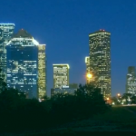 The Houston skyline sparkles at night. Explore the city with our suggestions.