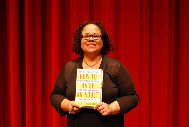 Lythcott-Haims presents her book, “How to Raise an Adult.”