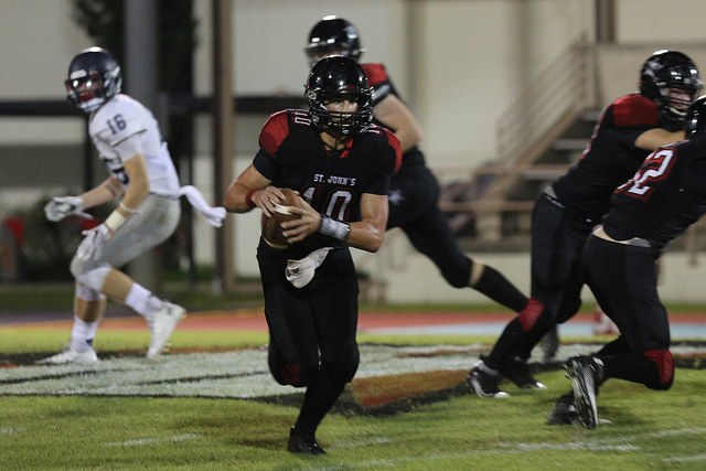 The Mavericks lost a close game to Episcopal School of Dallas (pictured here), but were the first to break Houston Christians undefeated streak.