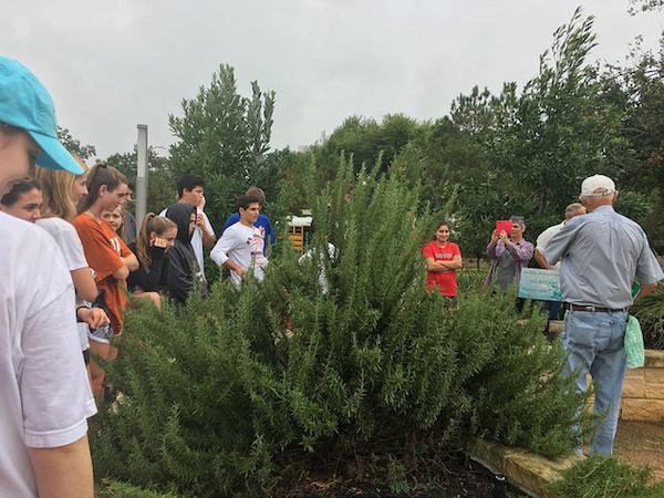 APES students learn about the social and economic practices of the farm they visit. 