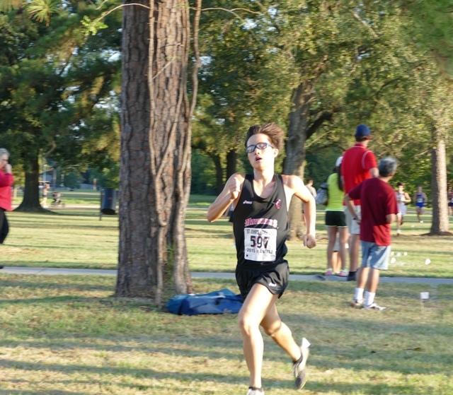 Junior Samuel Ho finished 5th in the boys varsity race.