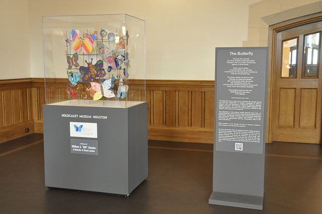 Pieces from the Butterfly Project were displayed in the Great Hall.