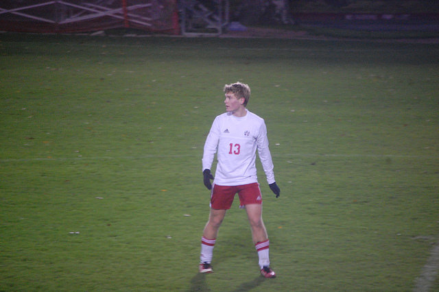 Junior John Boom in the teams game against St. Stephens. 