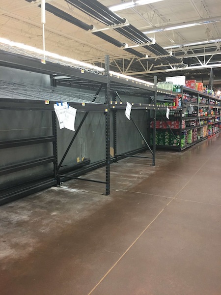Water was hard to find even a week before the hurricane hit.