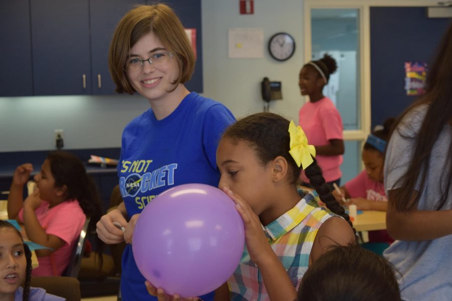 Junior Lily Schueppert organized a STEM camp at the Nehemiah Center for her Gold Award. 