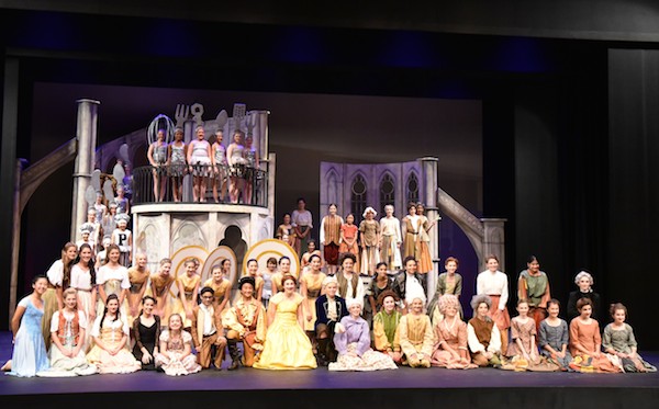 65 middle school students took part in Beauty and the Beast.