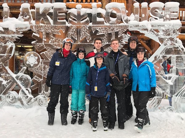 The Fiedoreks enjoyed the winter activities and nature surrounding them in Calgary.