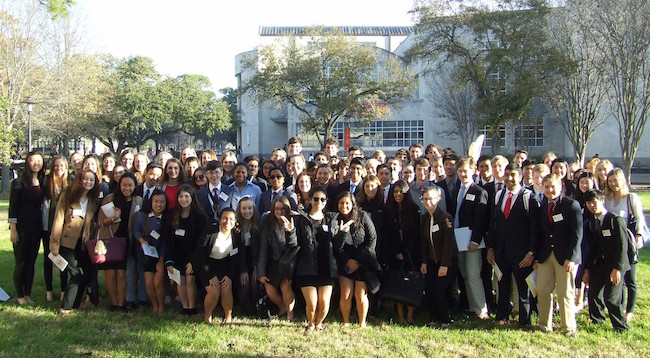 85 SJS students went to UH for the forty-third annual Houston Area Model United Nations.