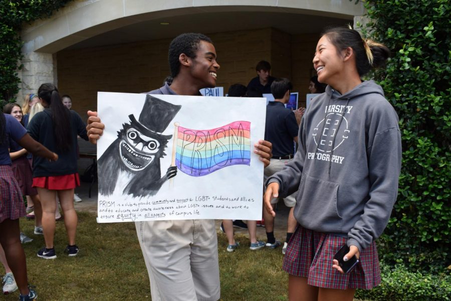 Juniors Jordan Fullen and Christine Wang discuss PRISM, the schools club for LGBTQ+ students and allies.