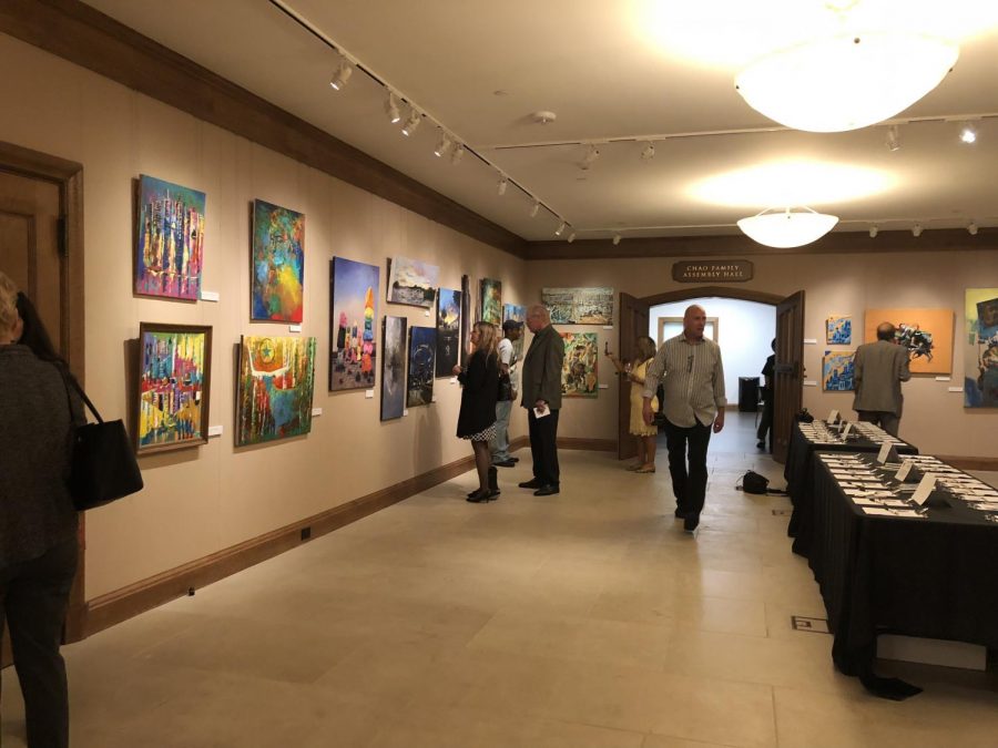 On Sept. 28, St. Johns hosted the YMCA art auction featuring work from refugees. The auction raised $30,000, which was split between YMCA and the artists.