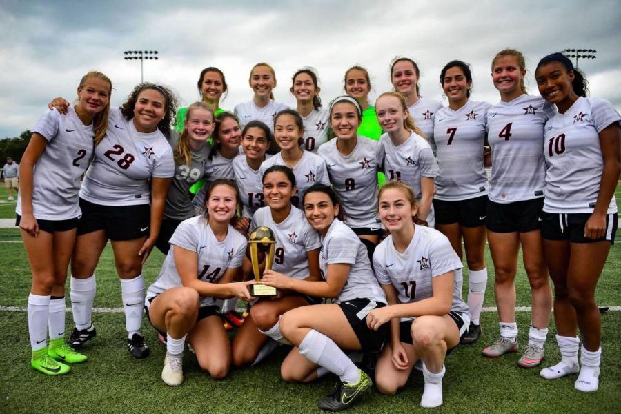 This years varsity girls soccer team is the largest in the schools history.