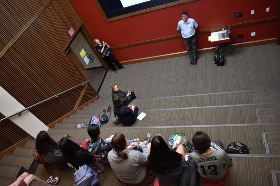 Nadeaus presentation was one of the first to be held in the new Atrium. 