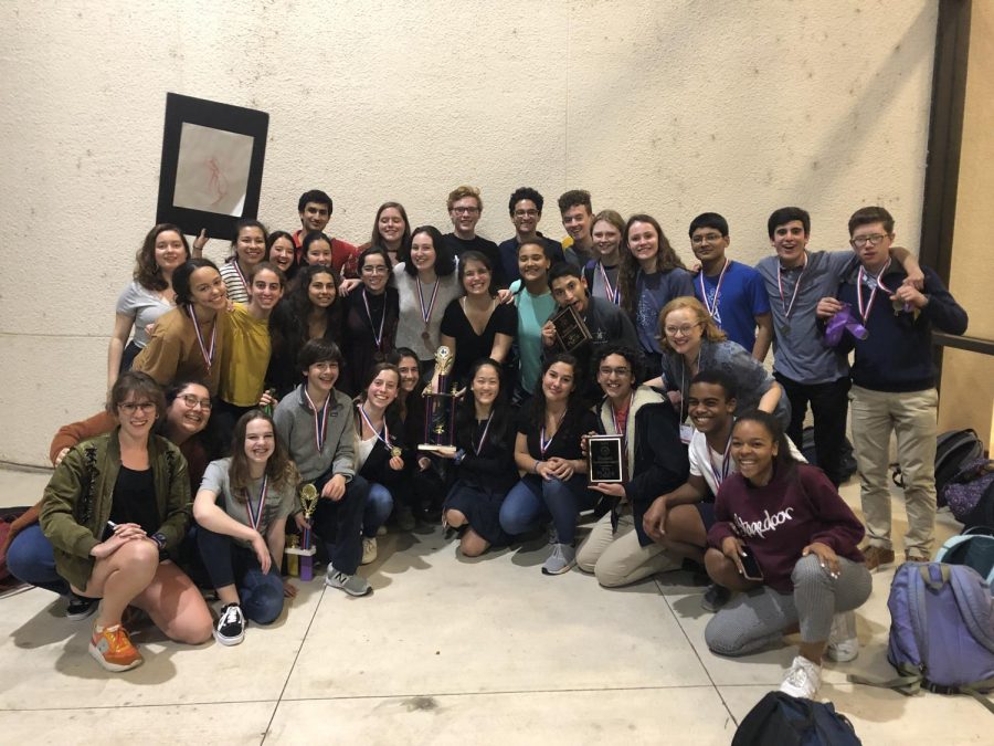 The French Symposium team came home with a second-place trophy.