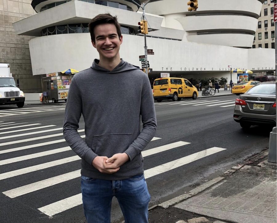 Wiesinger visited The Guggenheim in New York this February with his host family, the Boyles.