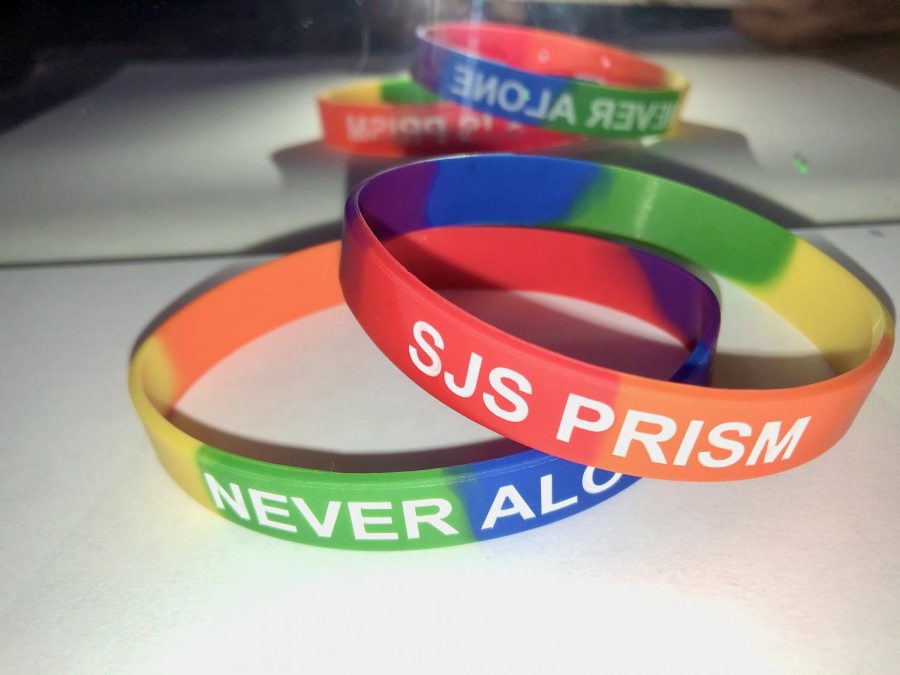 On Dec. 4, PRISM passed out bracelets at their Mini Pride Day celebration.