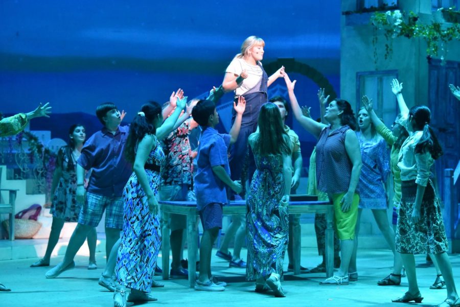 Last years musical, Mamma Mia!, drew a crowd of over 600 people. Theater productions for 2020-2021 have been modified to perform safely.