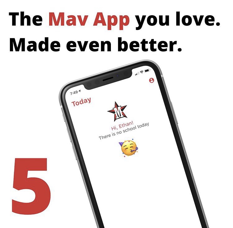 Saadia updated the Mav App to reflect the new schedule. 