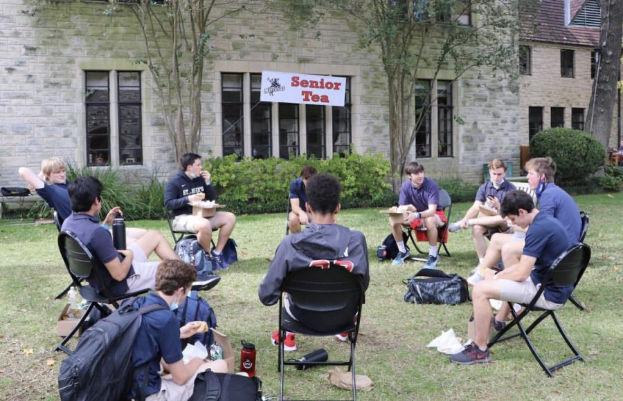 Parents provided Potbelly sandwiches to the Class of 2021 for their first Senior Tea.