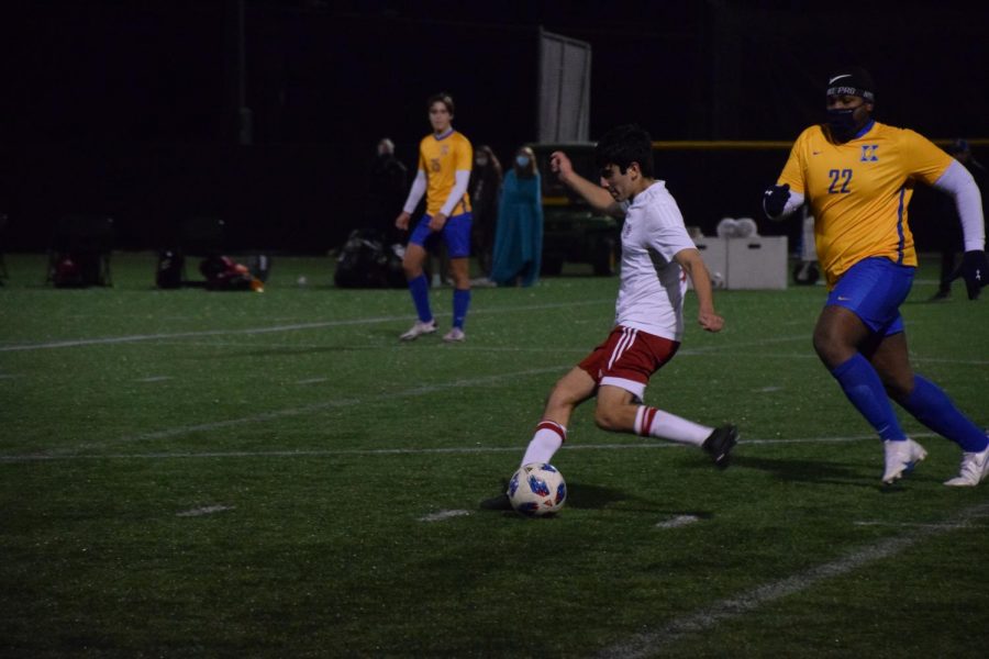 Captain Nico Munoz strikes the ball.