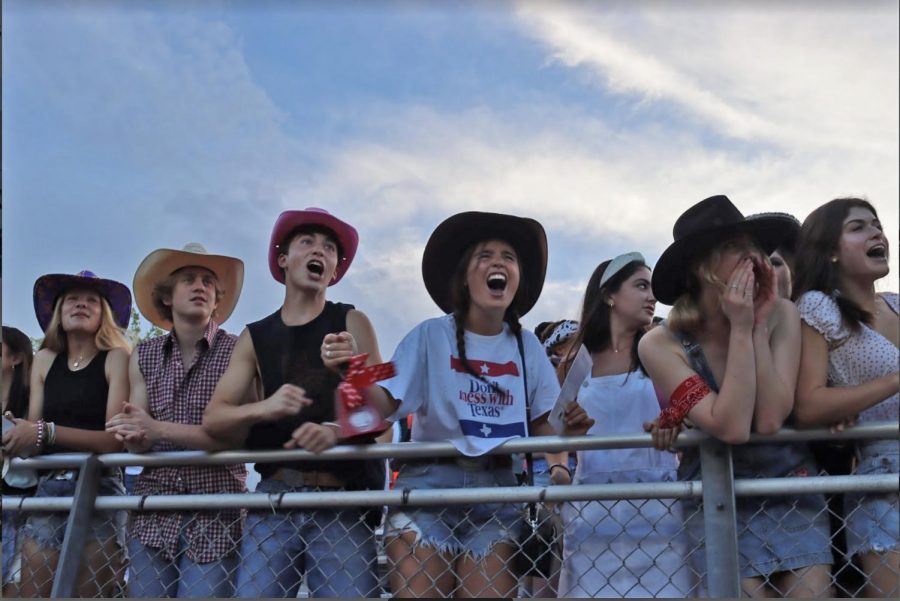 Seniors, decked out in western gear, send a loud and clear message to John Cooper not to mess with the Mavericks. “Fans make the games much more enjoyable,” Co-Captain Michael Skaribas said. “They give us extra energy when we’re on the field.” 