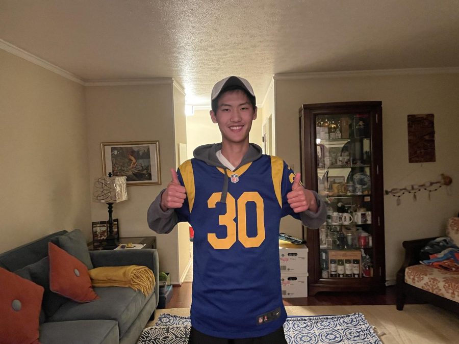 Sophomore Richard Liang will be rooting for the Rams on Super Bowl Sunday. 