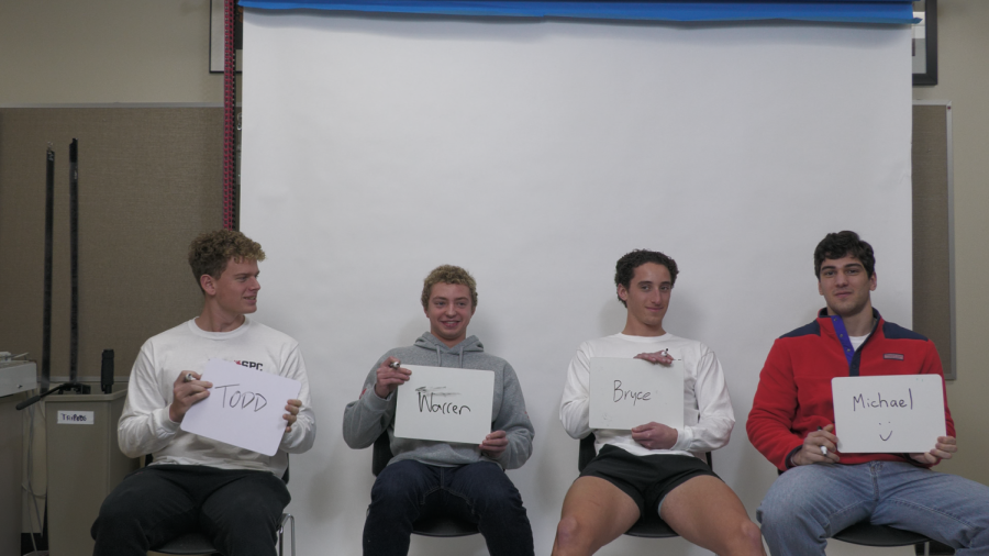 Video: Winter captains play the Newlyweds Game