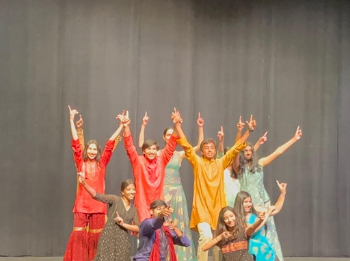 SAAG members and leadership pose after performing a Bollywood dance to a medley of popular South Asian songs including “Laal Ghaghra” and “Tamma Tamma Again.” The music was compiled by SAAG Vice President Afraaz Malick, and the dance was choreographed by Malick and Sophomore Representative Nadiya Naehr. 