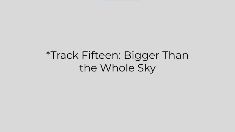 *Track Fifteen: Bigger Than the Whole Sky