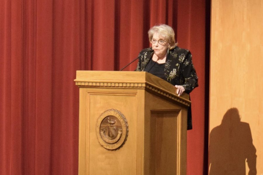 By the end of her emotional presentation, the audience was speechless. After a brief silence, Steinfeld received a standing ovation.