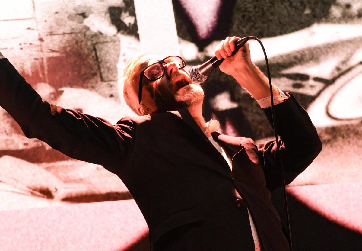 Singer Matt Berninger belts during Eucalyptus.