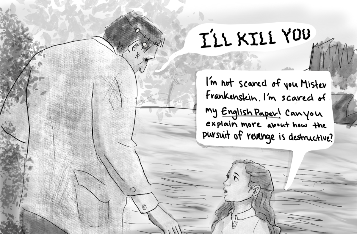 With English papers due right after Halloween, most sophomores arent worried about monsters lurking in the dark, but the monstrosity of the English language.