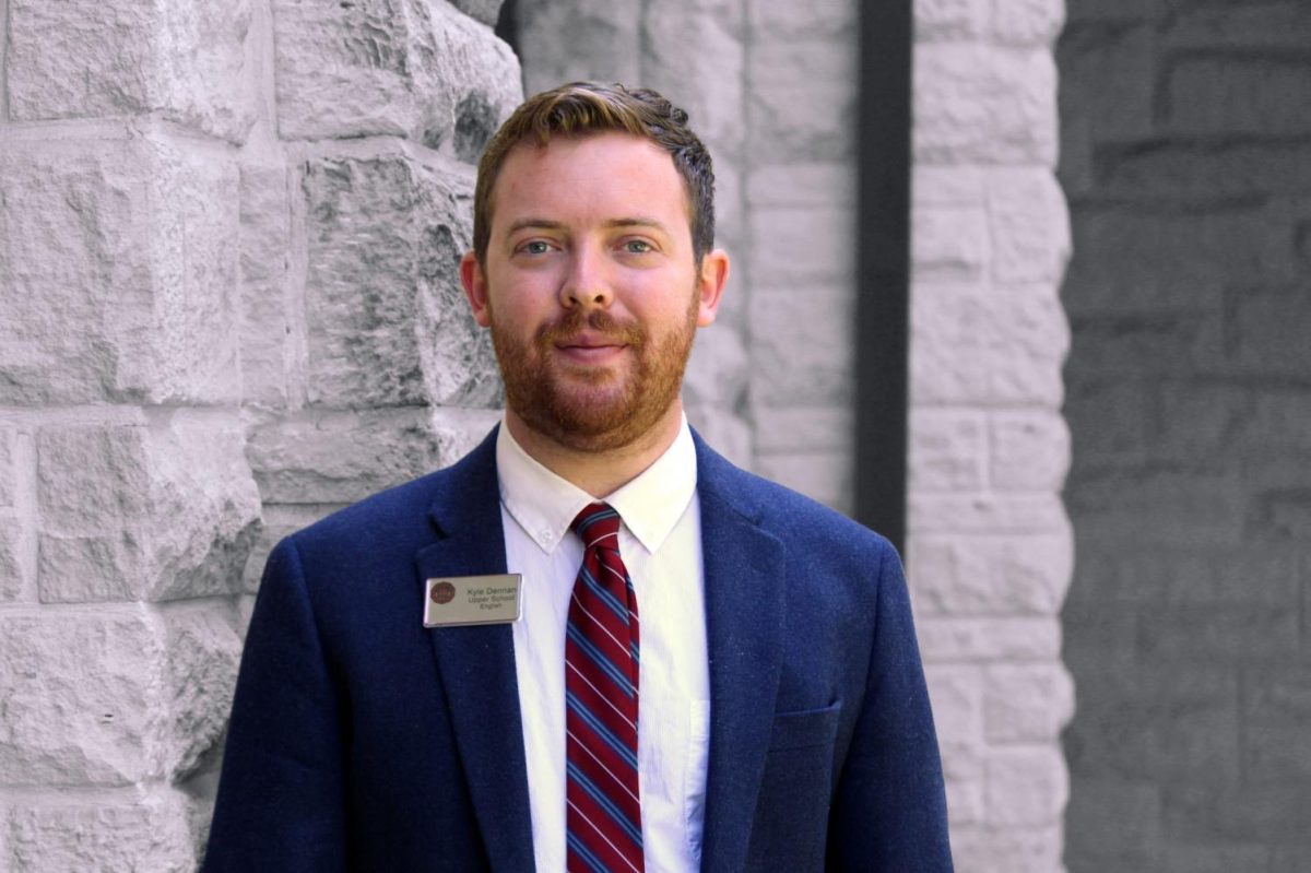 Kyle Dennan has been teaching English in the Upper School for eight years. He will miss seeing students rise to challenges in his classroom. Courtesy of Kyle Dennan.